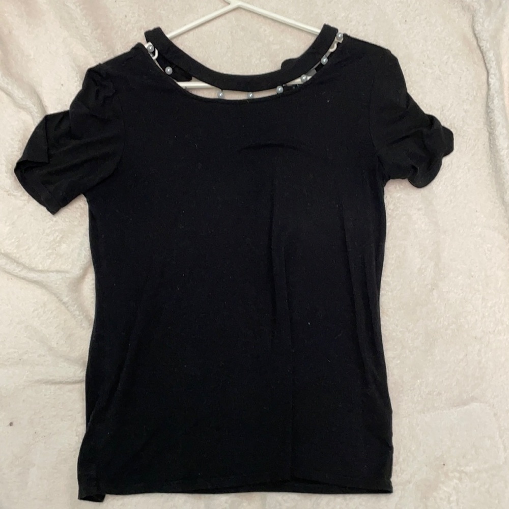 Pearl black blouse
